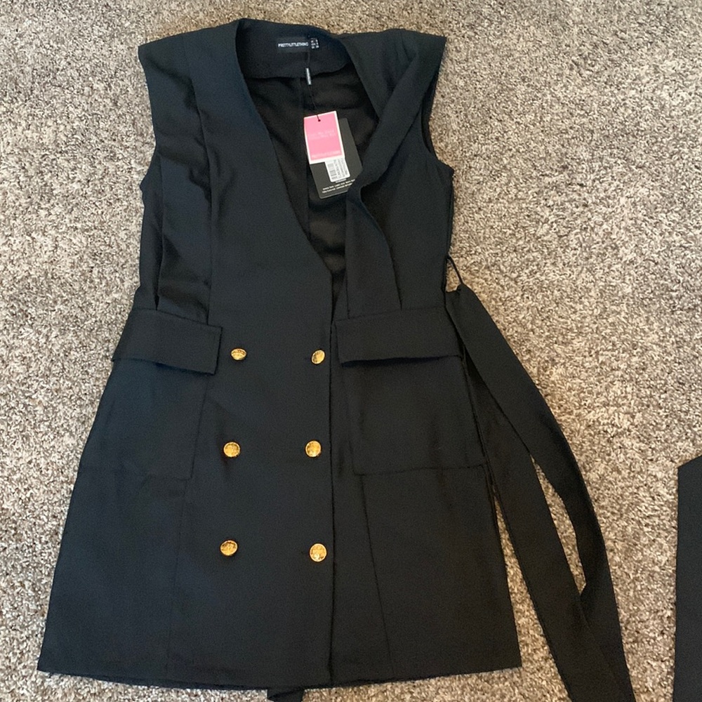 Black tuxedo dress
